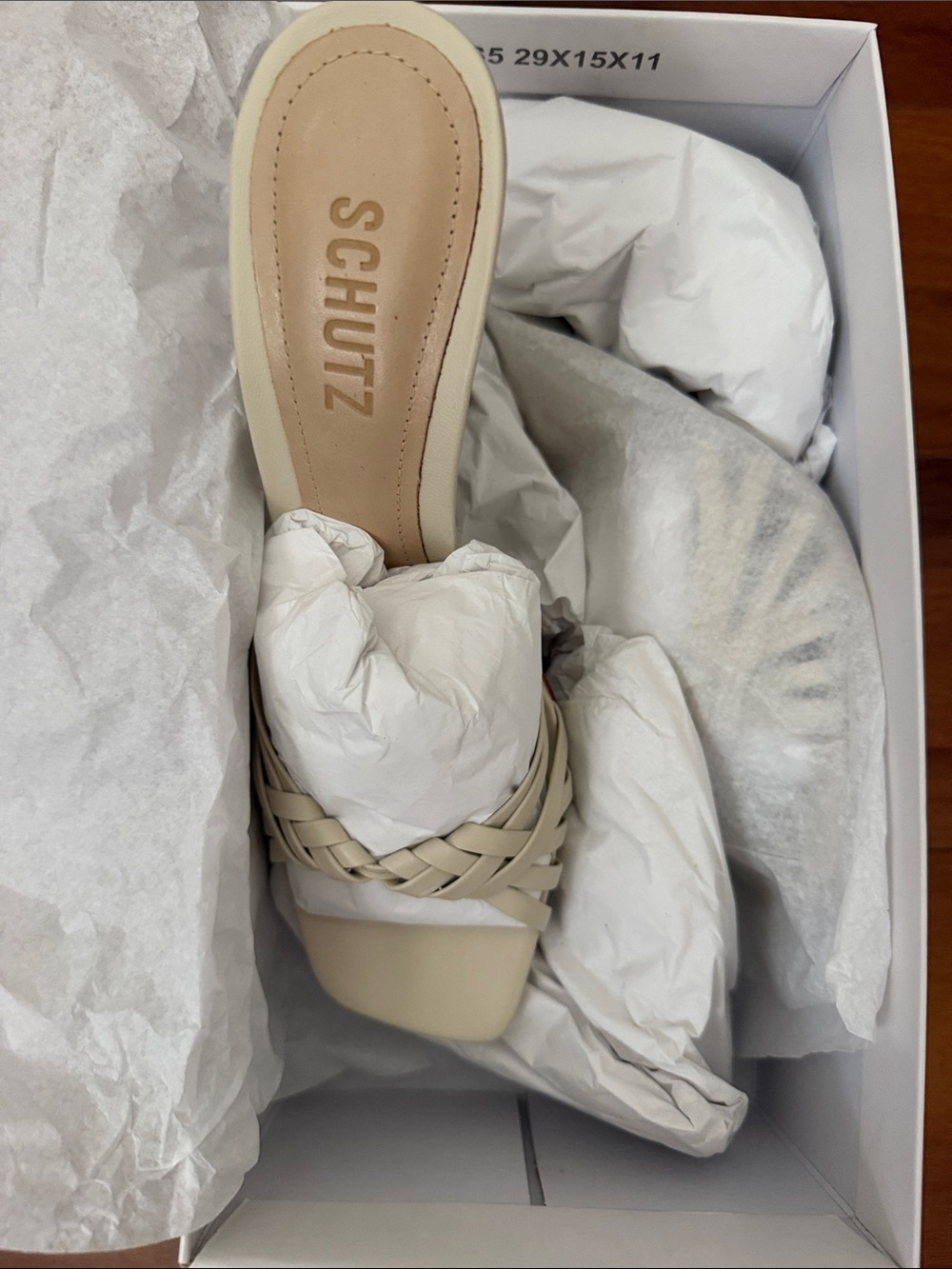 SCHULTZ TARA MULE LEATHER SANDAL SIZE 8 - Picture 4 of 4